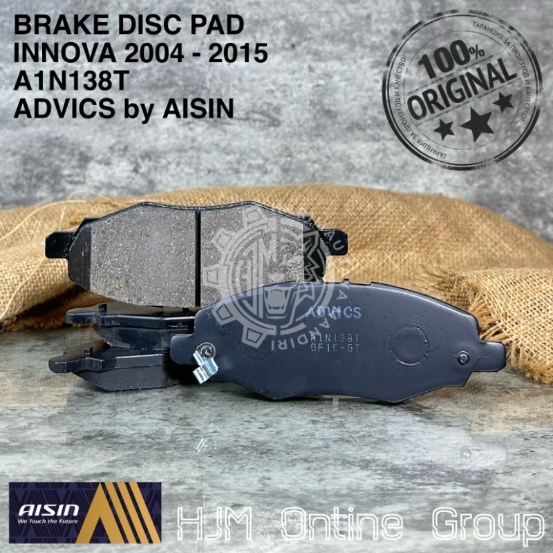 BRAKE DISC PAD - KAMPAS REM DEPAN INNOVA ADVICS by AISIN A1N138T