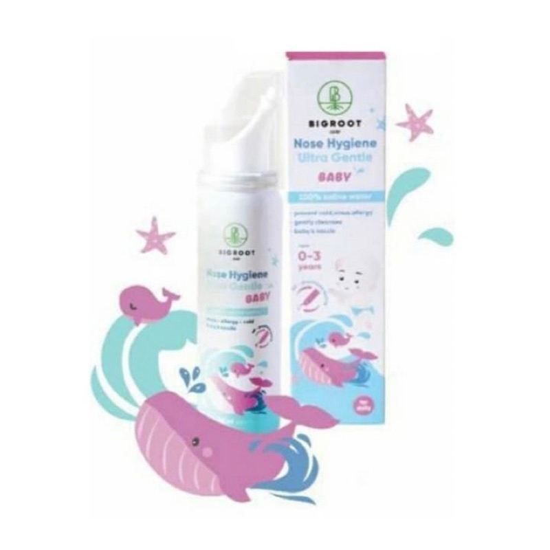 Bigroot nose hygiene ultra gentle baby 50 ml ( pembersih hidung bayi mencegah kuman )