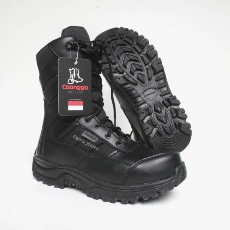 Sepatu pdl boots safety TNI POLRI SATPOLPP SECURITY terbaru original caanggo