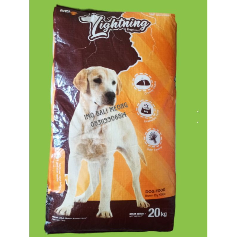 Lightning dog food makanan anjing murah