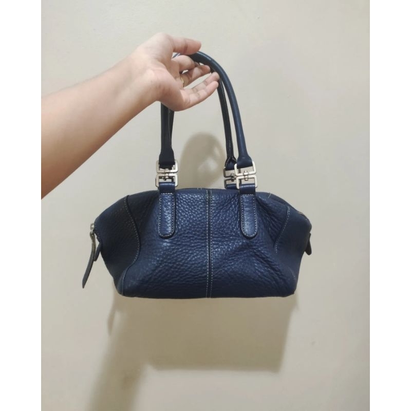 Handbag ensoen navy | Handbag kecil kulit asli | second
