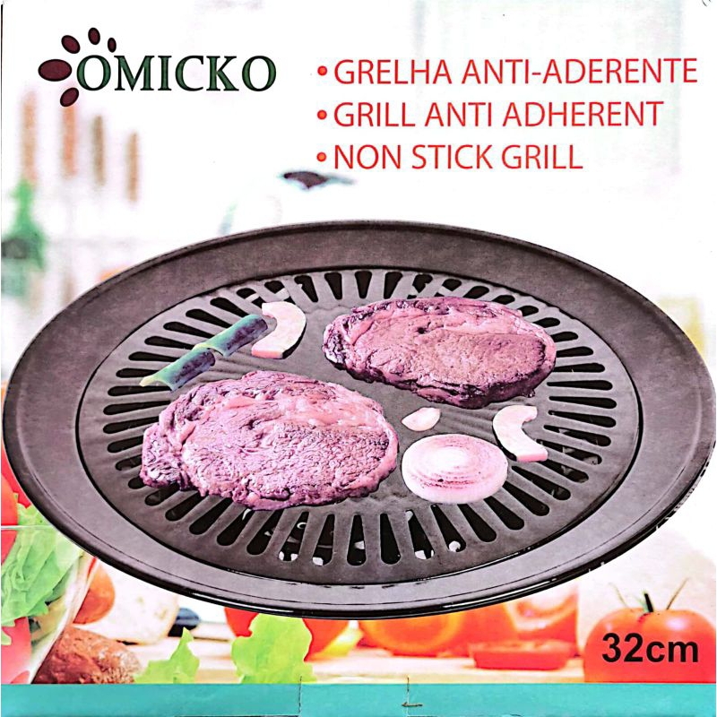 Omicko Panggangan Grill Kompor BBQ Daging 32cm / Kotak 20x20cm