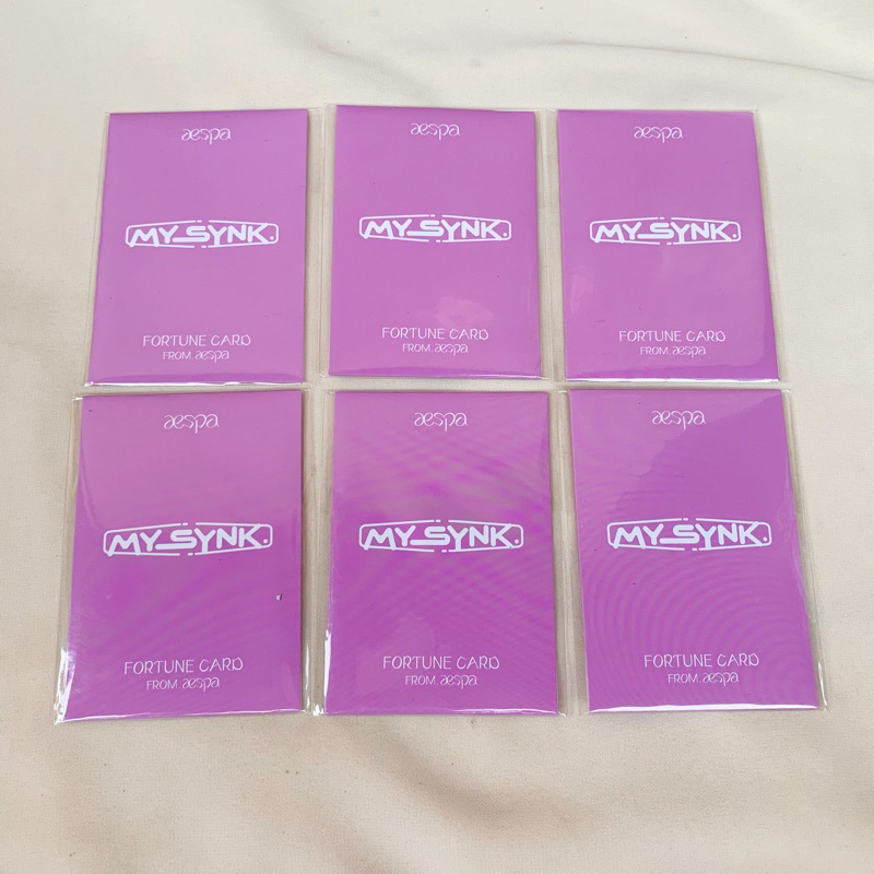 PHOTOCARD AESPA FORTUNE CARD AESPA MY SYNK SEALED