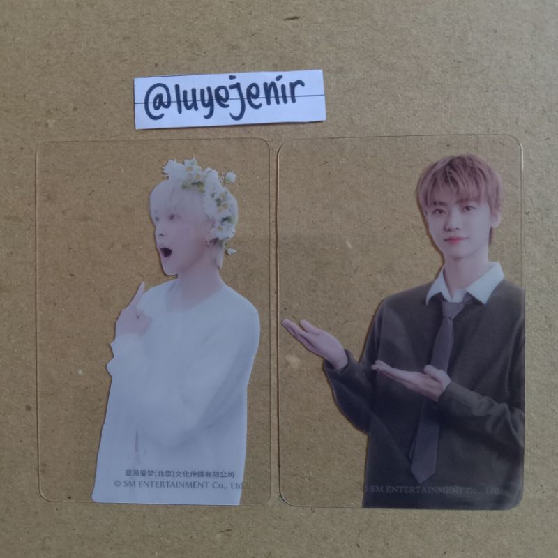 [ Booked ] Clear photocard Jaemin + Yangyang NCT Dream sg season greetings 2023 pc set greeting offi