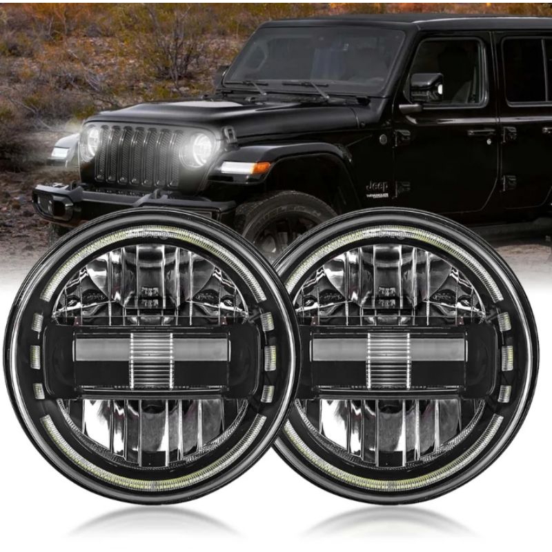 Headlamp lampu LED Daymaker Premium 7 inch Hardtop Taft Rocky Jimny Katana CJ7 Trooper Land Rover Je