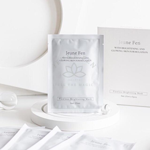 JEUNE FEN Glowing Flawless Brightening Mask | BPOM | (Box & Eceran)