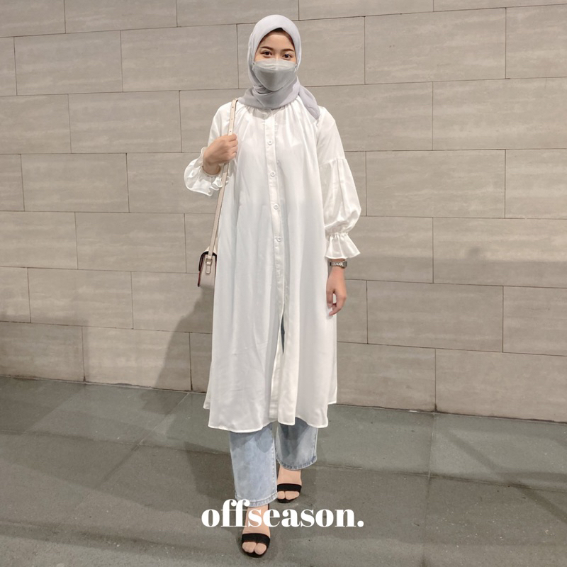 Loose Crinkle Midi Dress / Tunik Crinkle / Midi Dress Rayon / Dress Crinkle