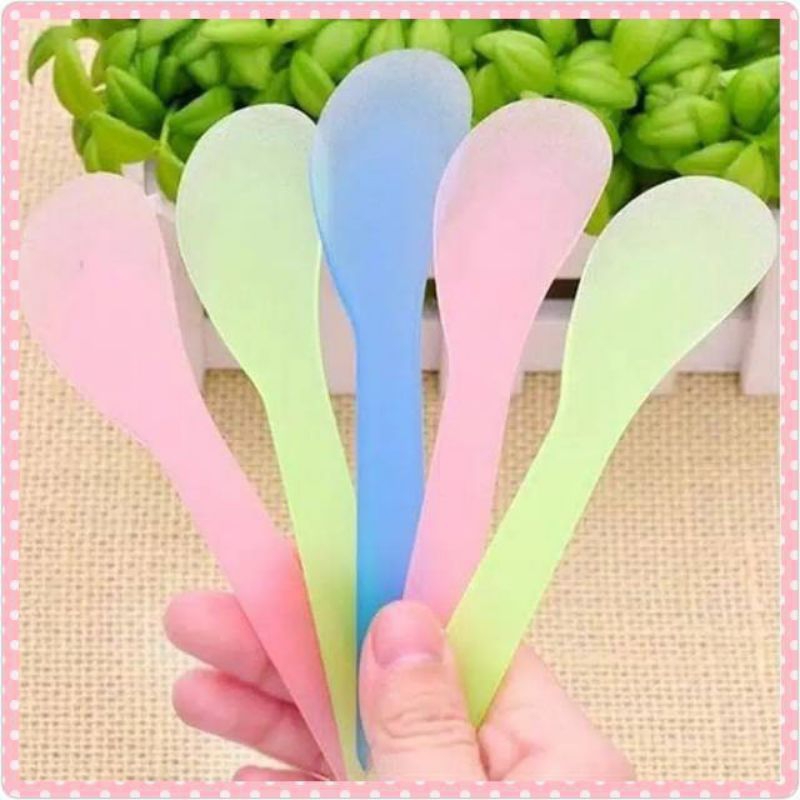 Spatula Masker / Sendok Masker Plastik Warna Pastel