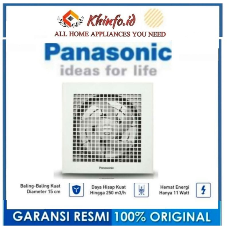 KIPAS ANGIN PLAFON PANASONIC FV 15TGU1 (6 in)EXHAUST FAN PANASONIC FV 15TGU1/PANASONIC FV15TGU (6INC