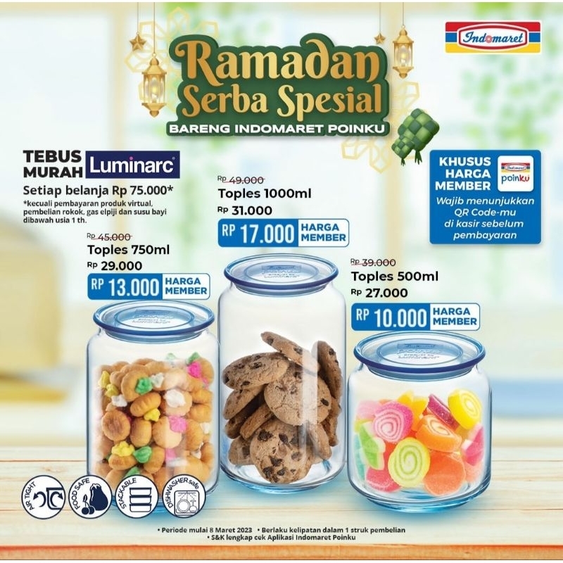 LUMINARC TOPLES INDOMARET TOPLES LUMINARC POINKU