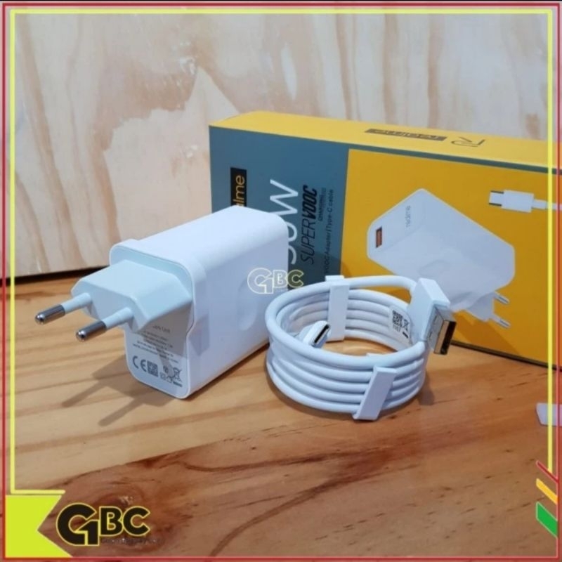 Charger Realme 8i 30W Dart Charge Original Super VOOC USB Type C