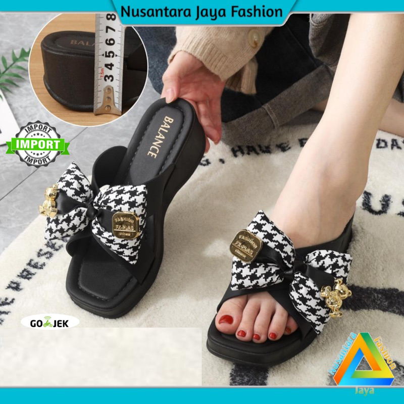 Sandal Wedges Wanita Tali Platform Terbaru Balance 2212-B1