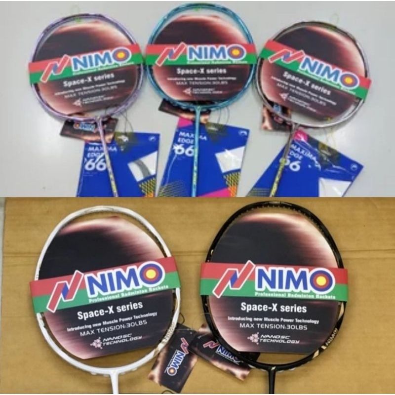 Raket Badminton Nimo SpaceX Space X 100 200 Original 100%
