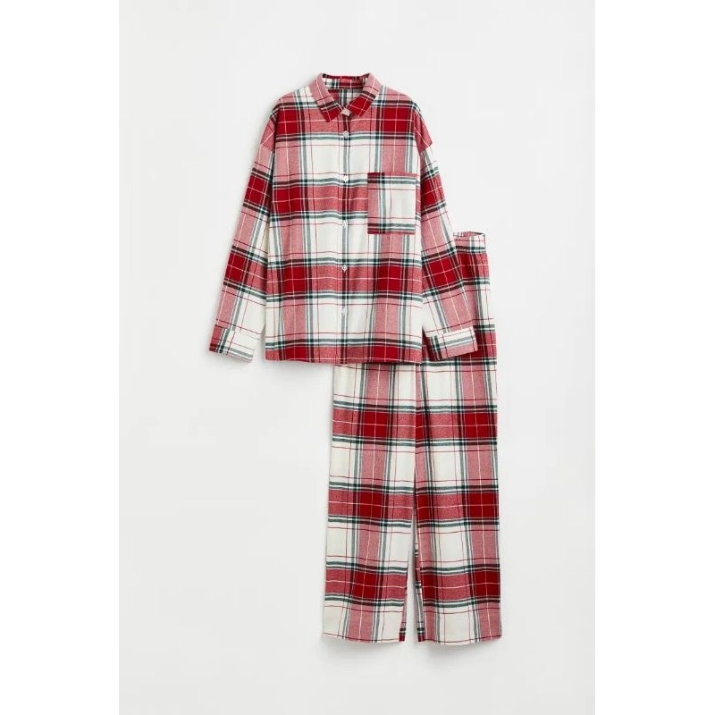 hm plaid pajamas set