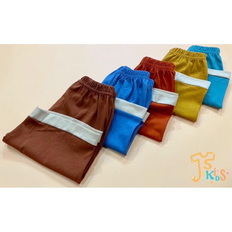 JISA Kids - NEW Baju Anak/ Setelan Anak Kiano Set Warna Kombinasi Celana Pendek Baju Pendek