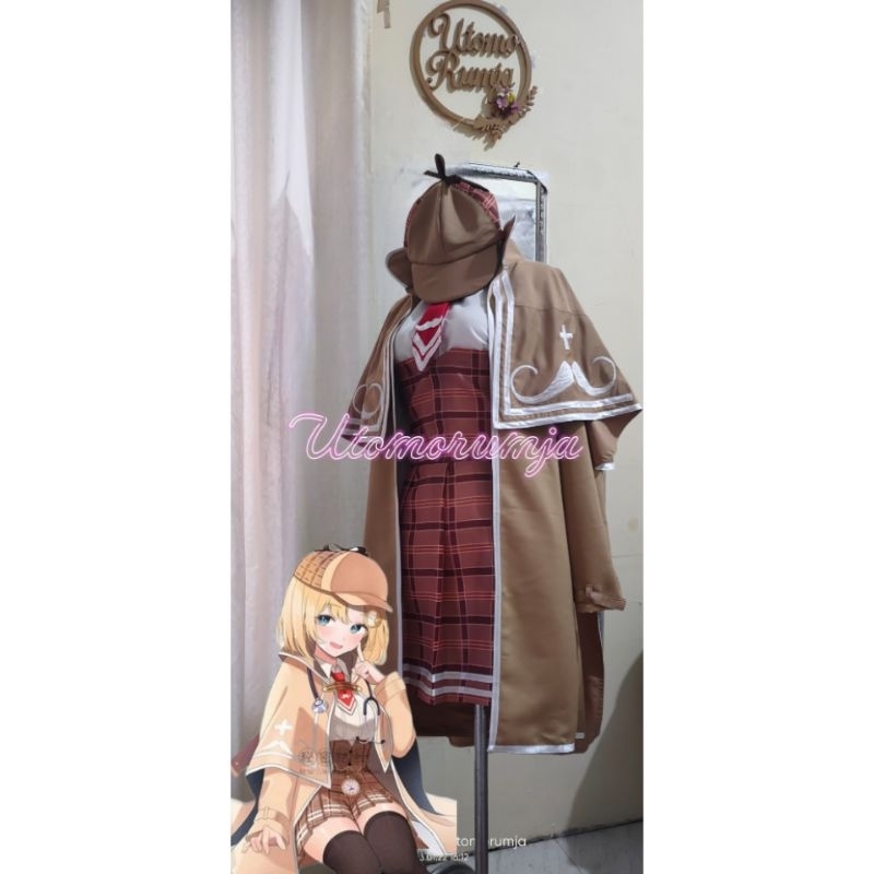 utomorumja Kostum Cosplay muthi Hololive Vumbi Amelia Watson