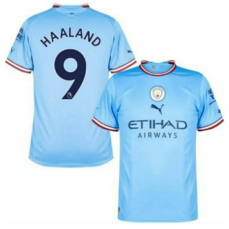 Jersey Bola Anak Haaland Mancity Home Terbaru 2023