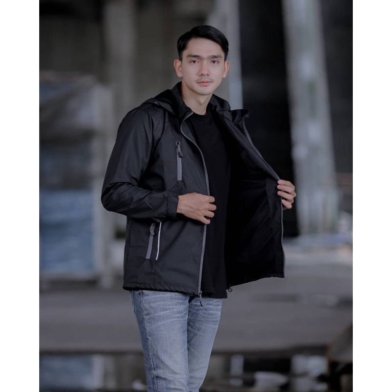 Navy Jaket The Bojiel Jaket Parasut Jaket Outdoor List Abu