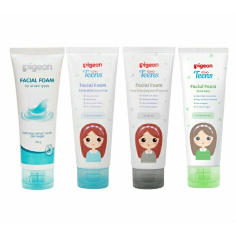 Pigeon Teens Facial Foam Series | All Skin Types | Acne Care | Daily Mild | Deep Cleansing