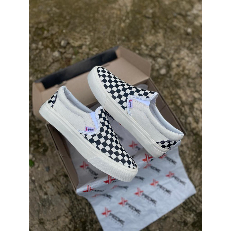 SEPATU SLIP ON XPREME FOOTWEAR ORIGINAL - SEPATU PRIA WANITA - SEPATU SEKOLA- SEPATU ORIGINAL