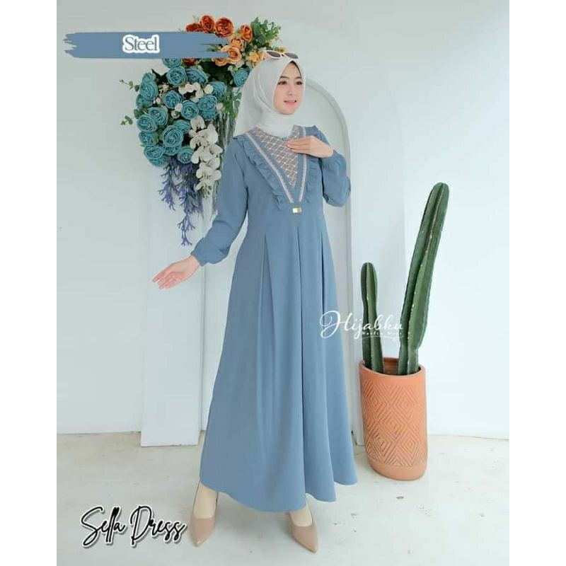 SELLA DRESS BY ORI HIJABKU TERBARU // MATT CRINGCEL / TIFFANY PREMIUM // BUSUI FRIENDLY // DRESS BES