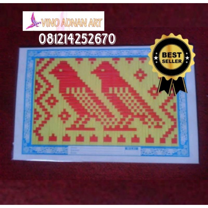 

Prakarya anyaman kertas asturo (sudah jadi) uk.60x40cm berbagai motif