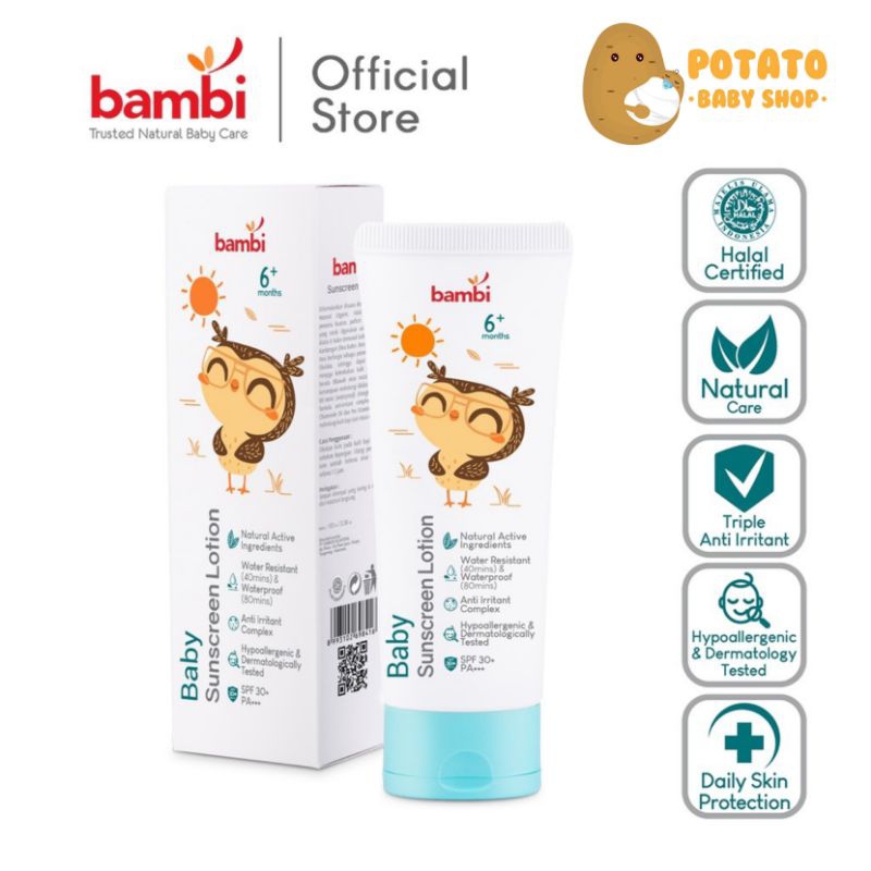 Bambi Baby Sunscreen Lotion - Tabir Surya Bayi