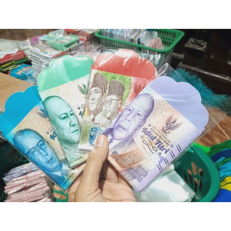 

paket usaha, amplop lebaran murah 100 pack sdh jadi