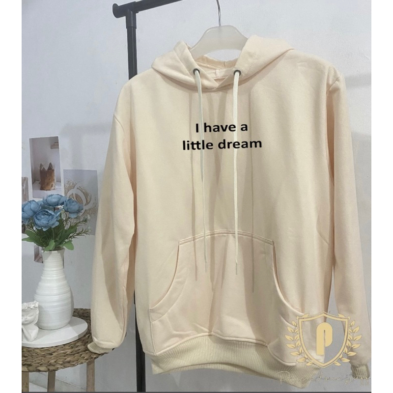 Murah Hoodie l Have a Little Dream sweter Wanita Fleece