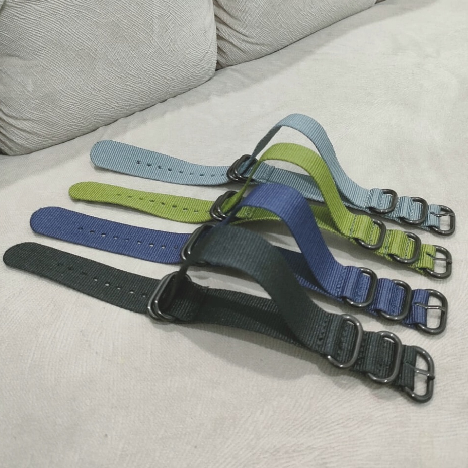 ONLYONE12 Tali Jam Tangan Pria Wanita Import / Tali Jam Nato Kanvas Nylon / Tali Jam Bisa Untuk Banyak Jenis Jam Tangan