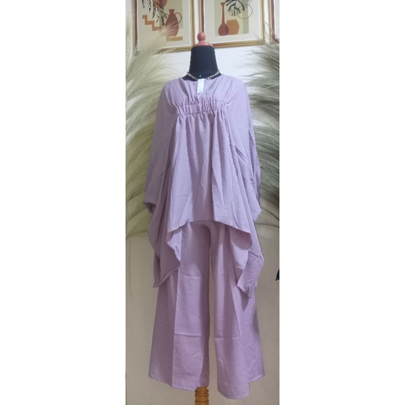 stelan kaftan celana kulot