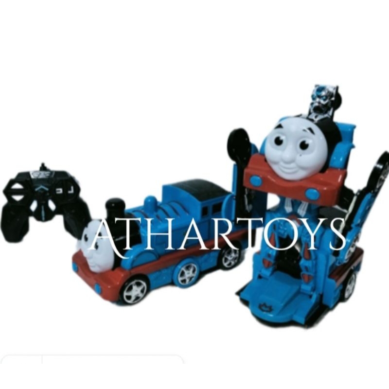 RC Remote control kereta Thomas jadi robot skala 1 : 24 train go go 2 in 1