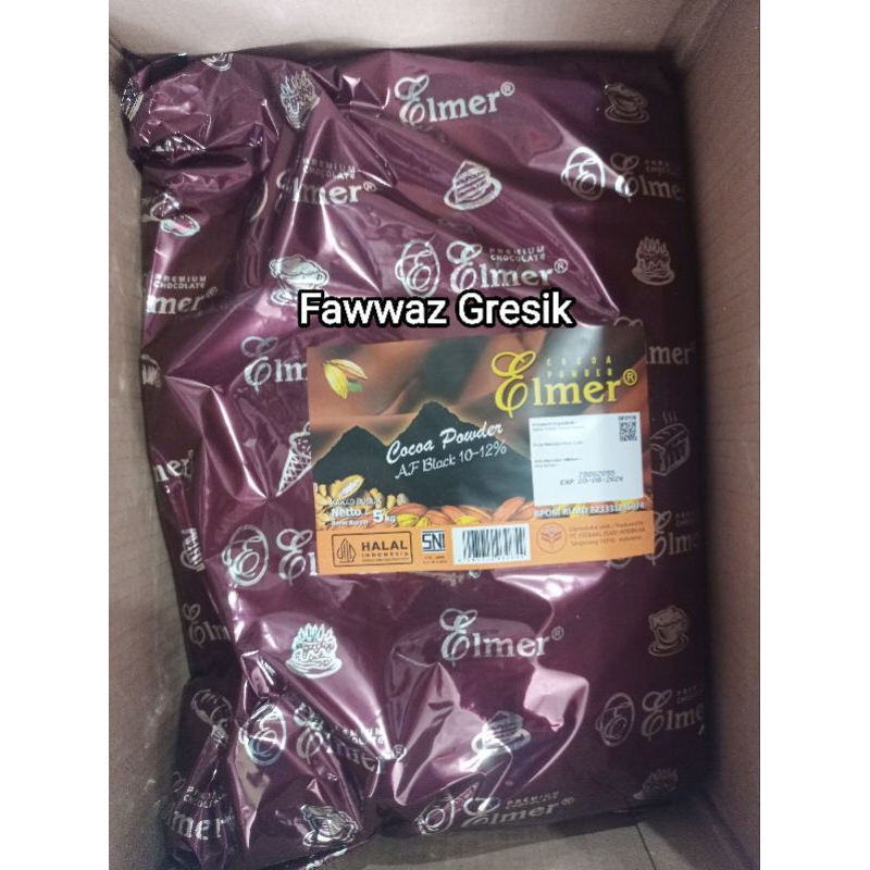 Coklat Bubuk Elmer Afrikan Hitam Black 250gr / Black Hitam Cocoa Powder 250 gr