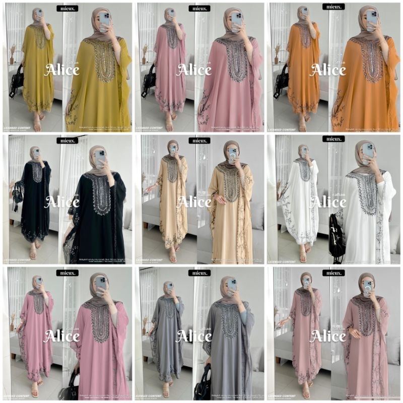 (100% ORI BY MIEUX) KAFTAN ALICE ORIGINAL BY MIEUX / 100% REALPICT BERLABEL MIEUX
