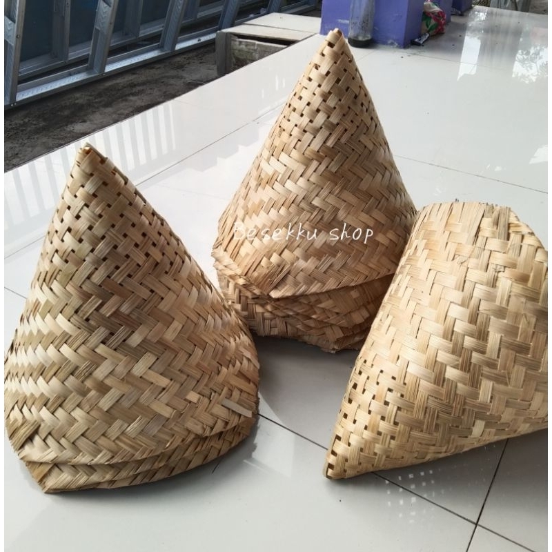 kukusan tumpeng anyaman bambu