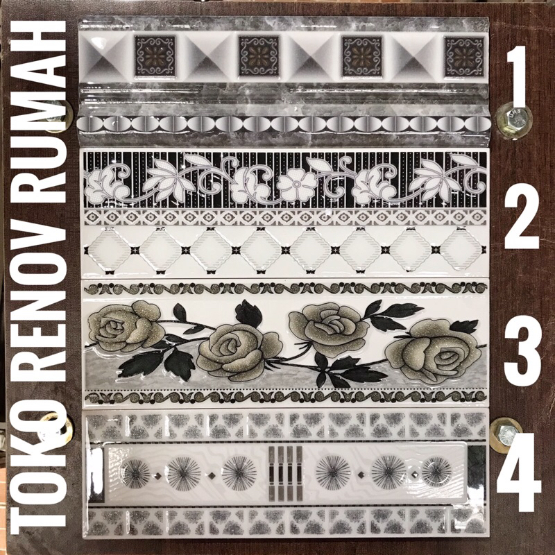 list keramik 25cm/ lis dinding dapur/ list keramik dapur/ list keramik kamar mandi/ bonbon