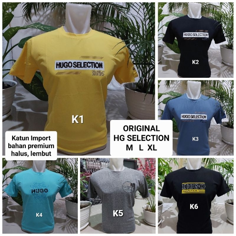 HG SELECTION  KAOS OBLONG HUGOSELECTION SIZE M L XL