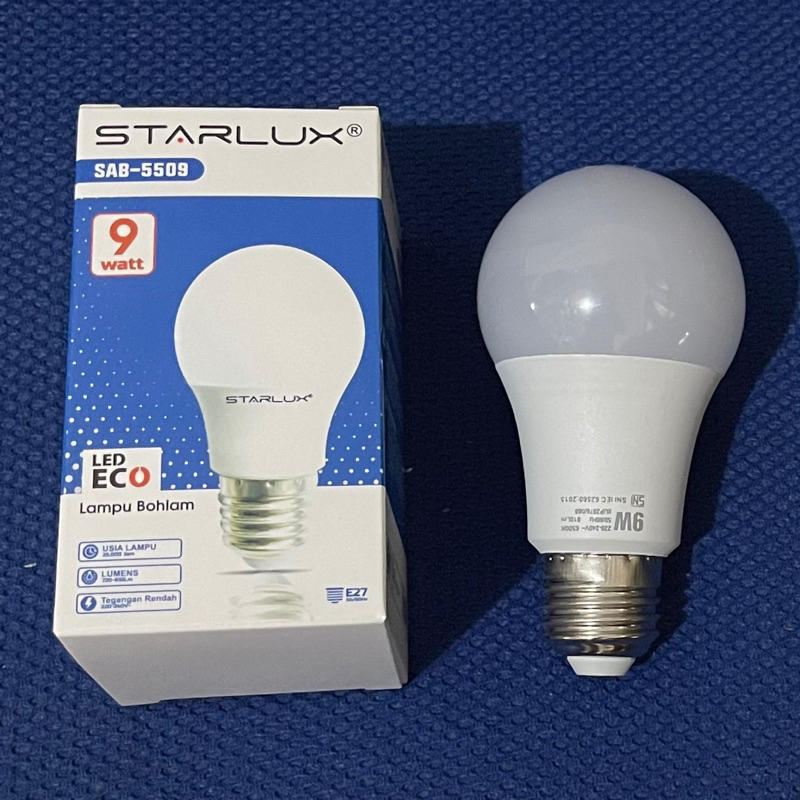 lampu Led eco starlux sni bergaransi 1tahun cahaya putih