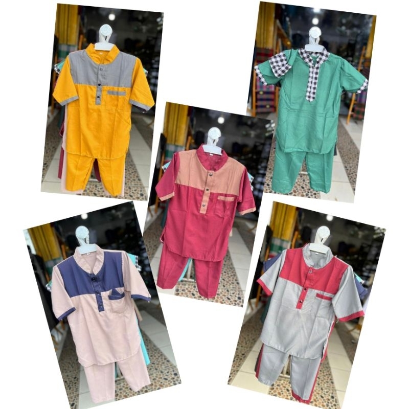 baju koko anak laki" lebaran/fashion muslim anak 2023