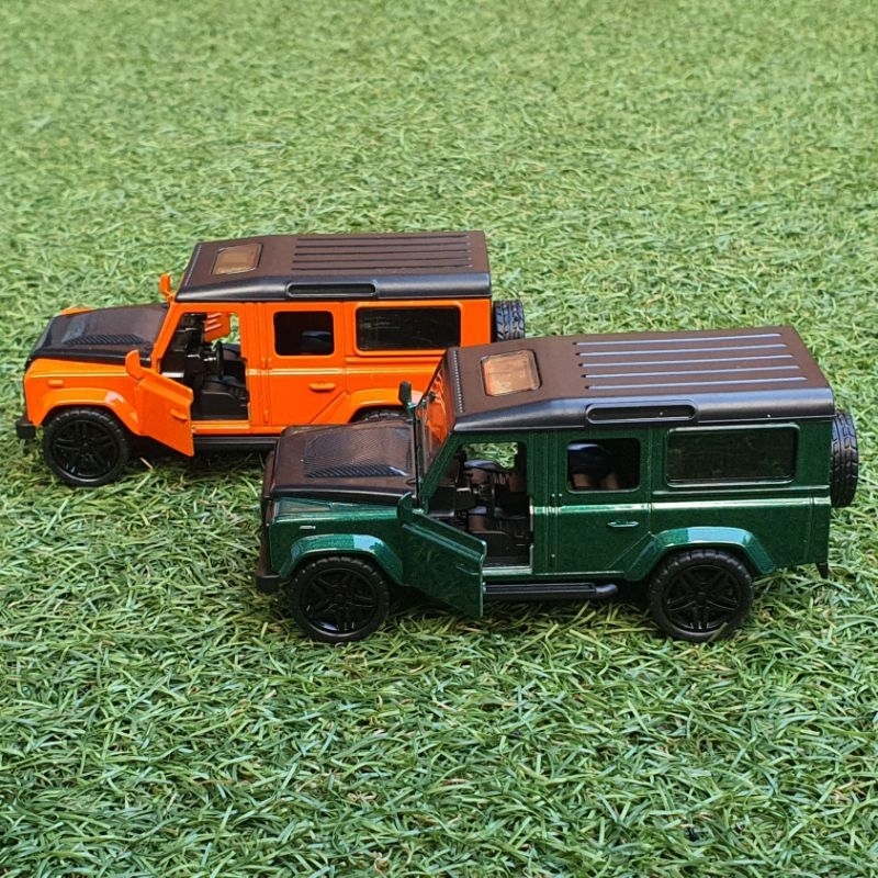 Diecast Mobil Jeep Land Rover Defender Die-cast Miniatur Mobil Mobilan Jip Off Road