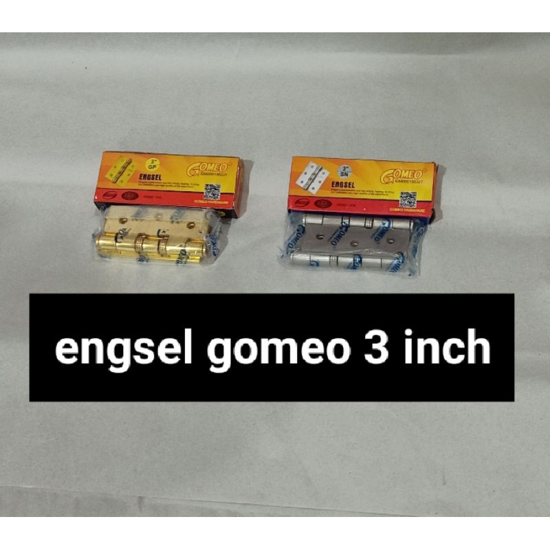 Engsel jendela engsel pintu 3 inch merek Gomeo