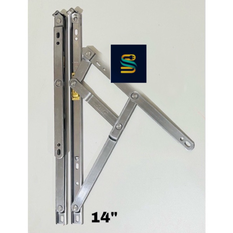 (Dows / Faster) Engsel Casement Jendela Aluminium 14" (inch) Friction Stay
