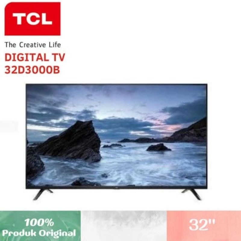 Ledtv DigitalTV 32D3000B TCL 32 INCH DIGITAL LED TV- 32D3000B untuk kota cirebon