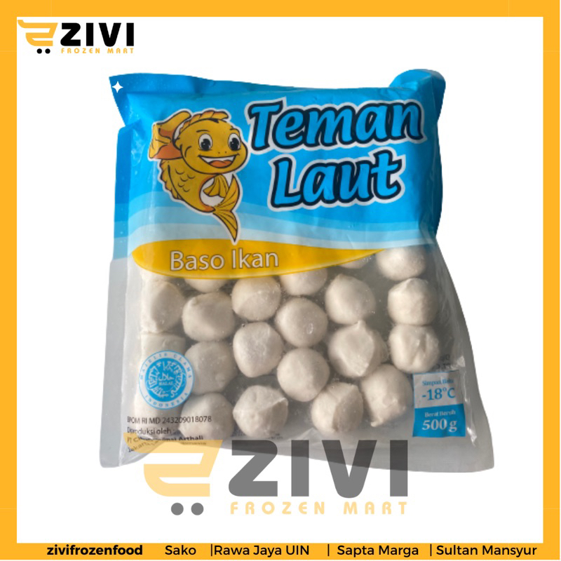 

Baso ikan teman laut 500g / teman laut / frozen food / frozen