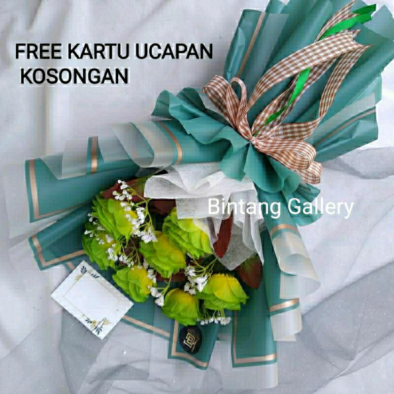 ( UK : 50*35 CM ) BUKET BUNGA ARTIFICIAL / BUKET WISUDA / BUKET LAMARAN