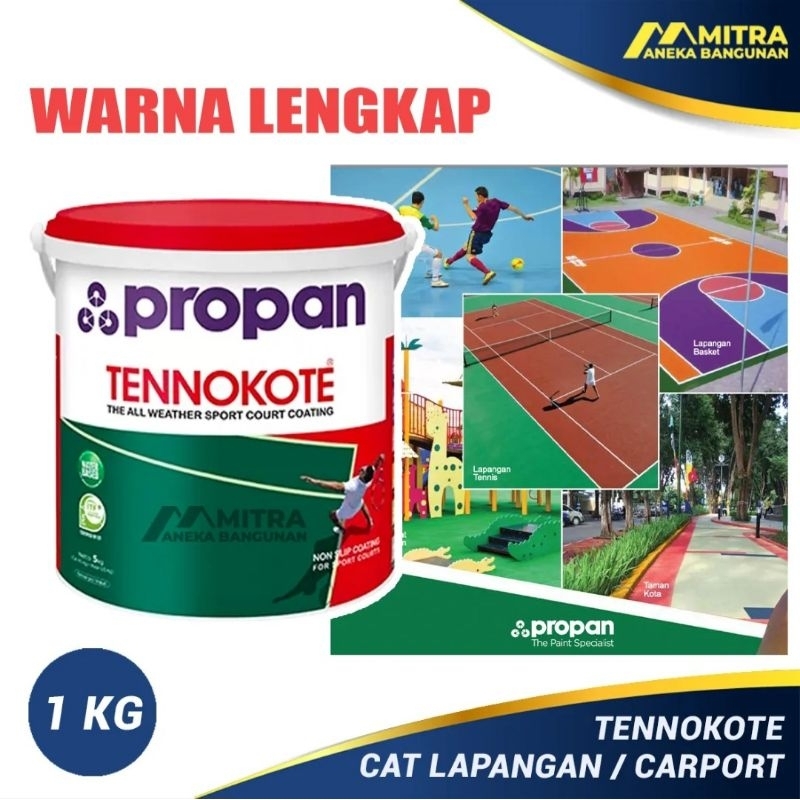 CAT PROPAN TENNOKOTE - 1 KG - CAT LAPANGAN -CARPORT-TAMAN - GARASI