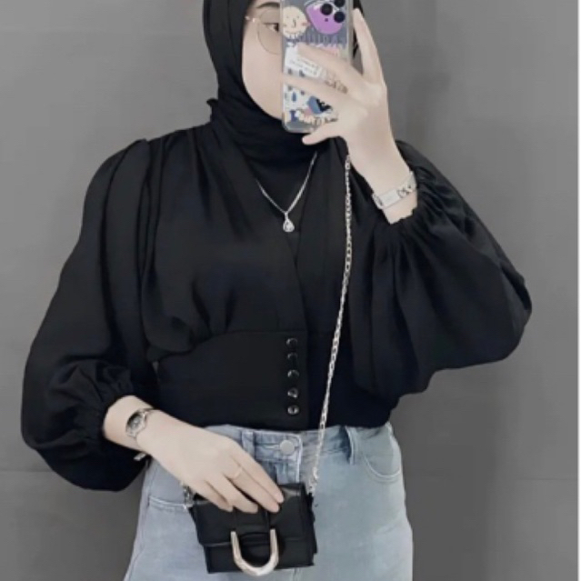 BIANCA SEMI OUTER  blouse maurin kringkel