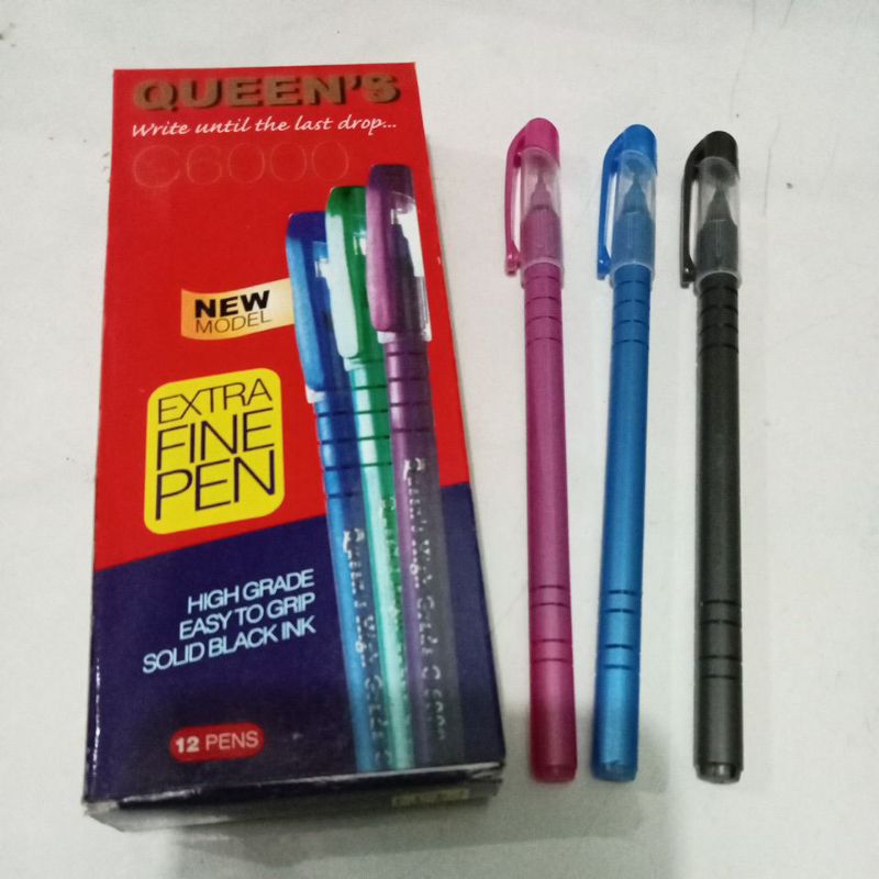 

BOLPEN /BALPOINT HITAM MERK QUEEN'S