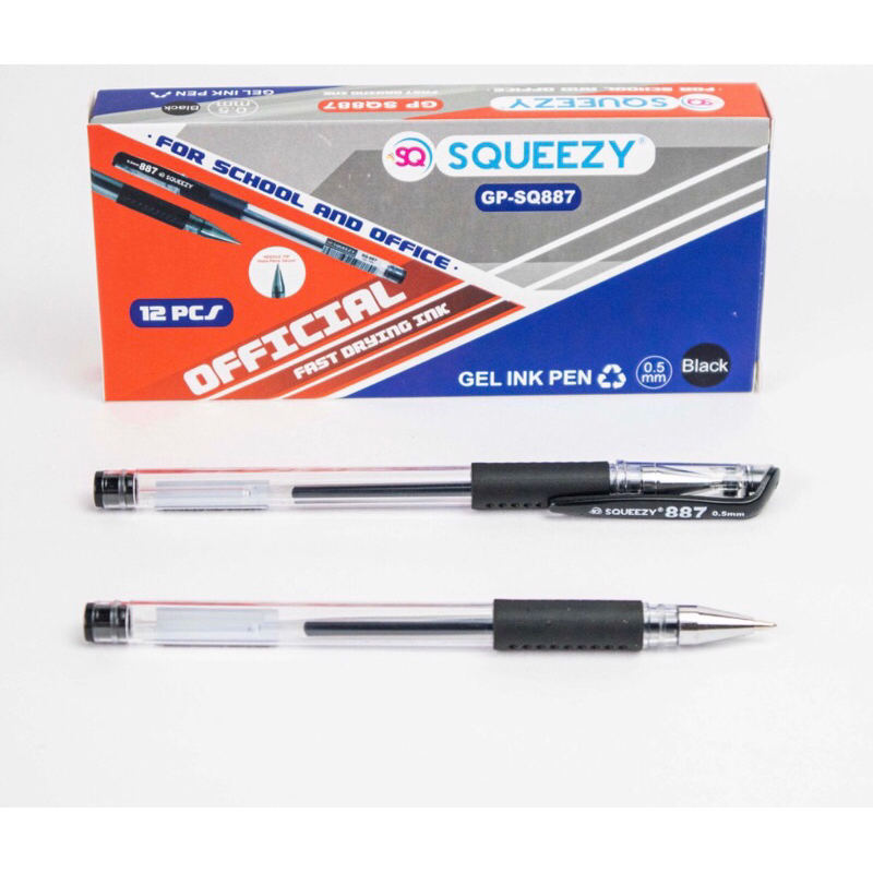 

Pulpen GEL SQUEEZY SQ-887 / PEN GEL 0,5 per (12pcs) for school and office