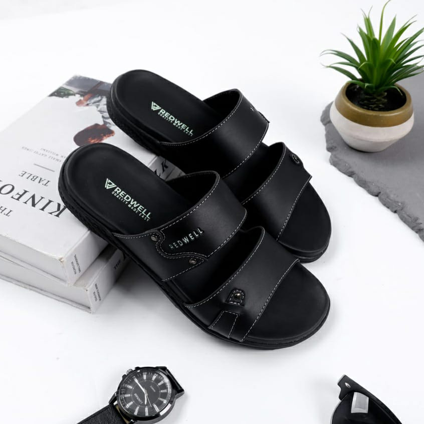 Sandal pria dewasa model slop nyaman dan milenial kulit Sandal pria dewasa original REDWELL 100% murah Sandal pria casual Sandal premium size 39 40 41 42 43 sandal pria dewasa original sandal pria kulit davis03 sendal pria kekinian sendal pria kekinian